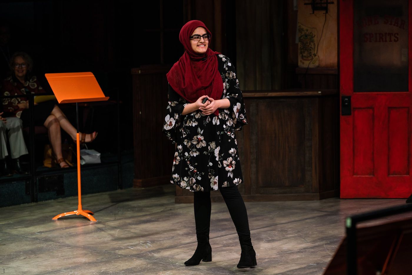 Maryam presenting at a conference